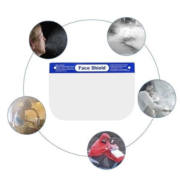 Safety Full Face Shield Clear Glasses Anti-Fog Eye