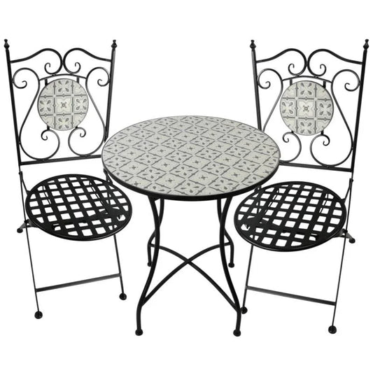 Sahara Twilight 3pc Outdoor Table & Chairs Setting