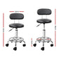 Set of two hydraulic swivel salon stools