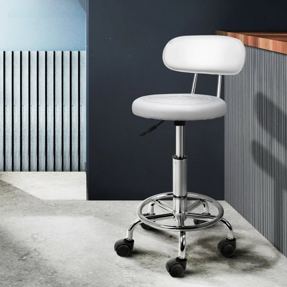 Salon Stool Swivel Barber Chair with Backrest