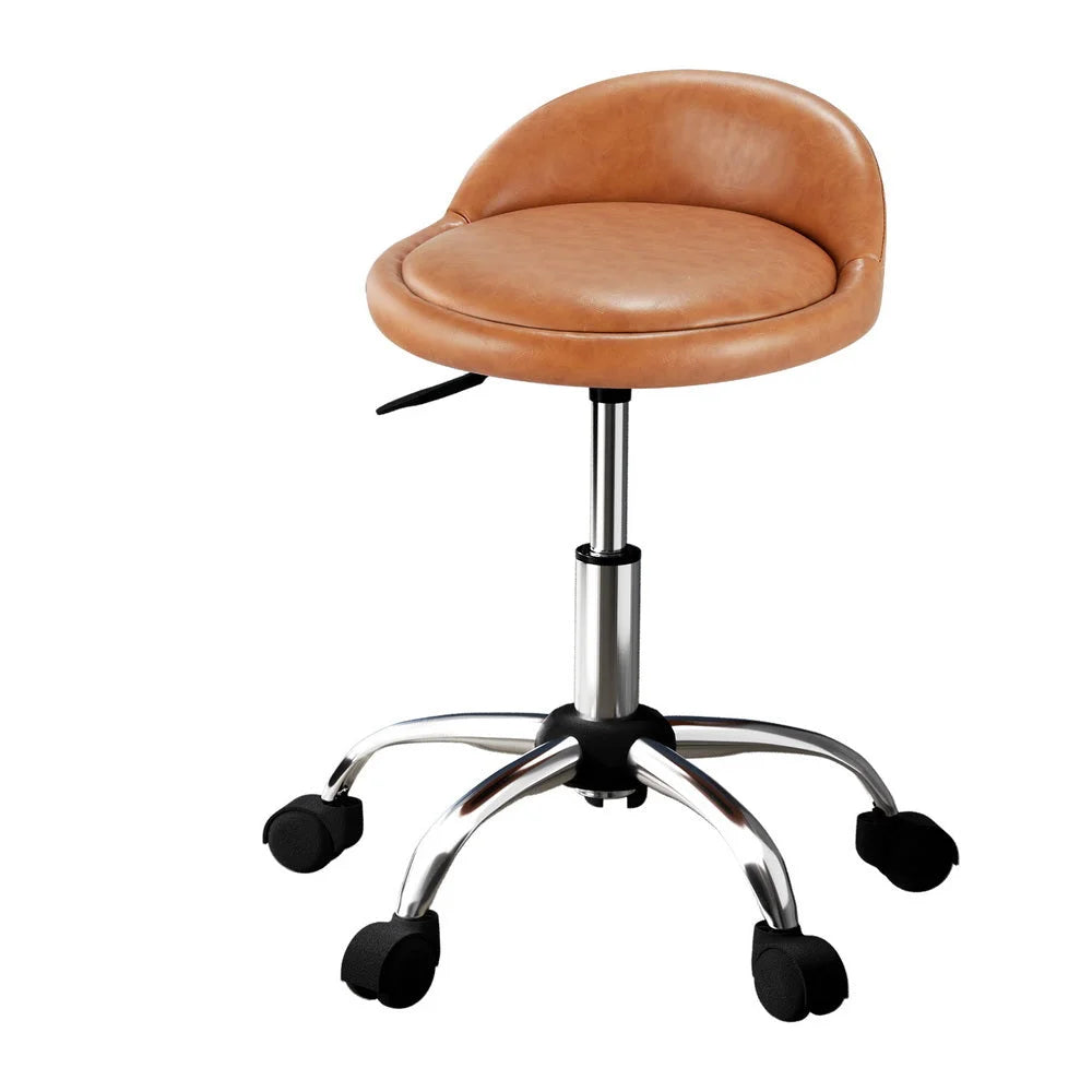 Salon Stool Swivel Chair with Backrest - Furniture