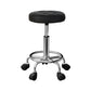 Black chair with salon stool swivel height