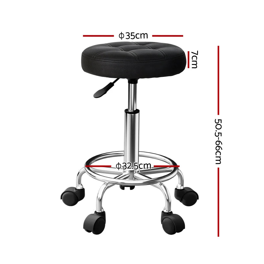 Chair with salon stool swivel height