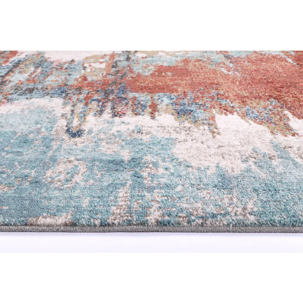 Salsa Jorge Blue Terracotta Abstract Rug - 160x230 - Home &