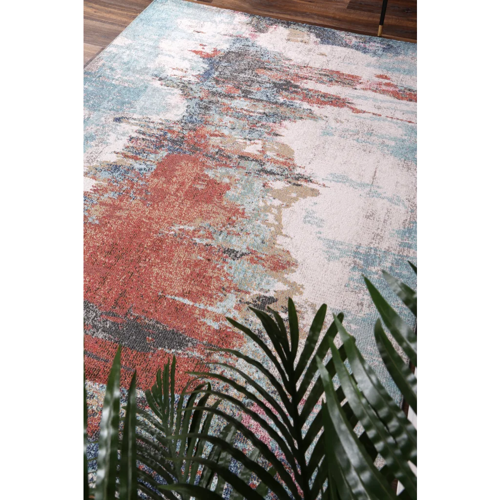 Salsa Jorge Blue Terracotta Abstract Rug - 160x230 - Home &