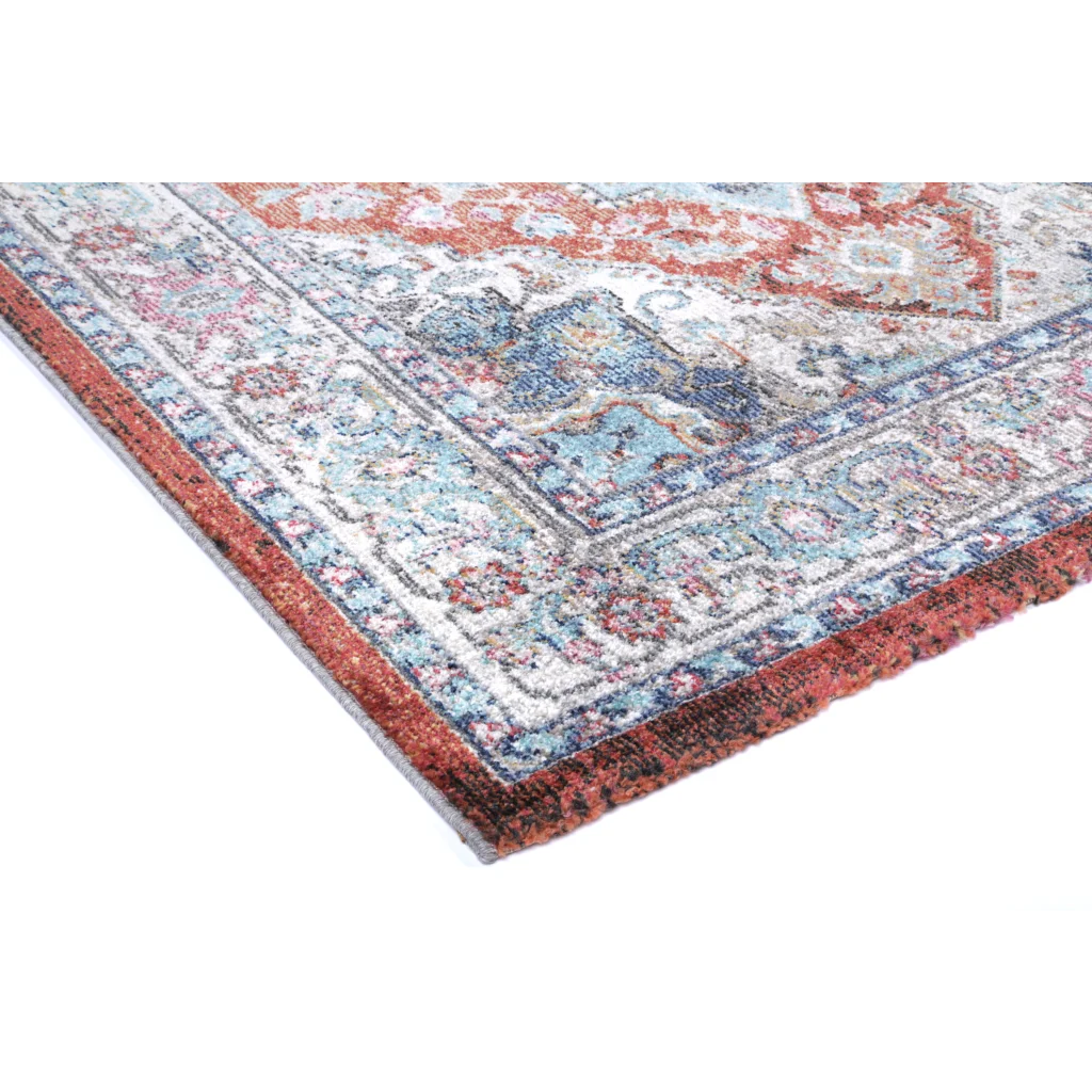 Salsa Seo Terracotta Ivory Transitional Rug - 160x230