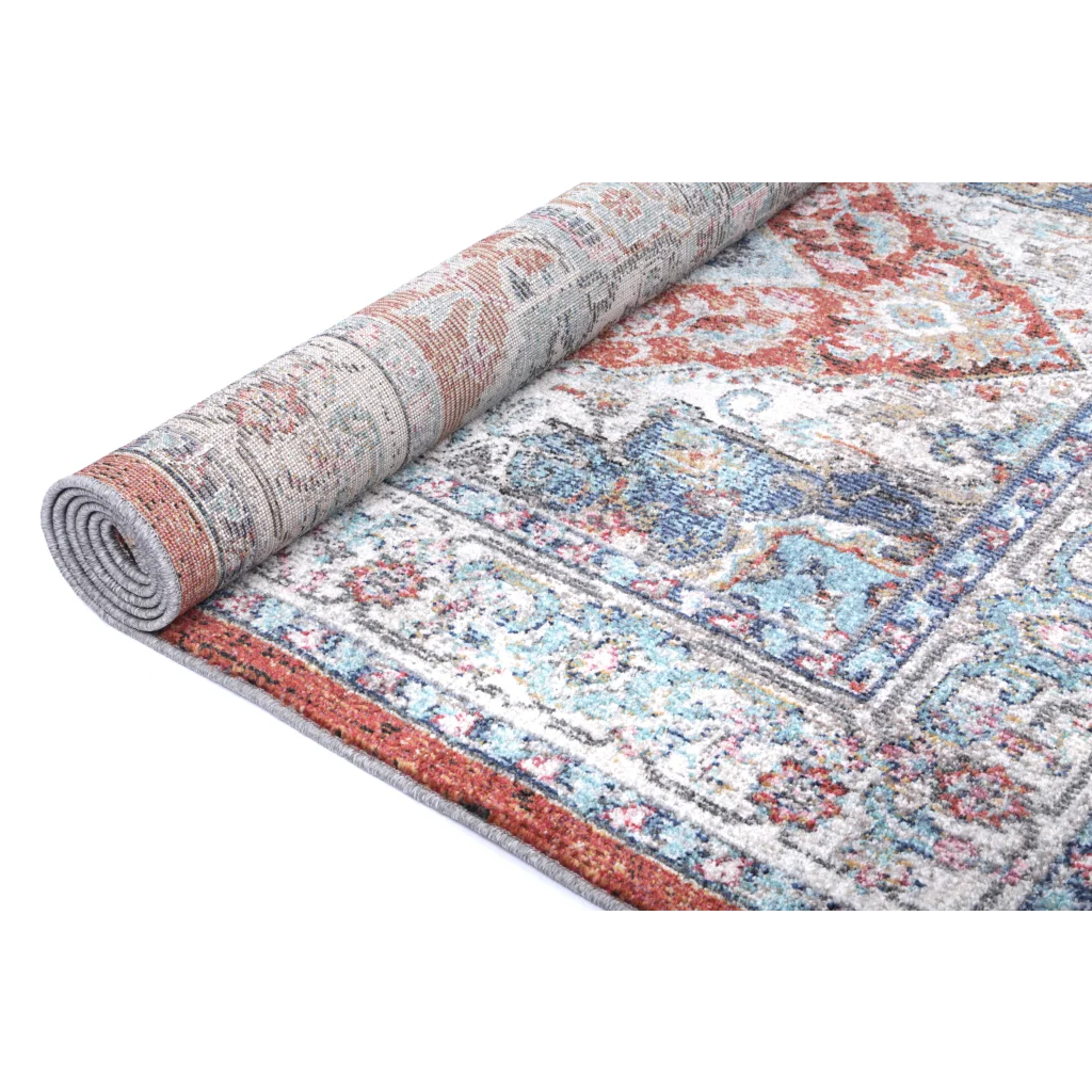 Salsa Seo Terracotta Ivory Transitional Rug - 160x230