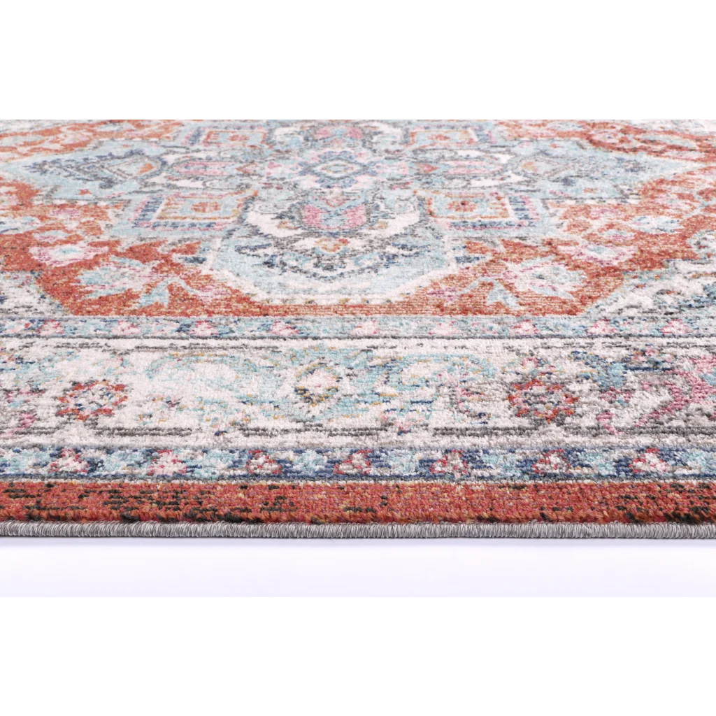 Salsa Seo Terracotta Ivory Transitional Rug - 160x230