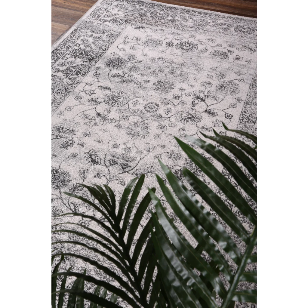 Salsa Serena Grey Ivory Rug - 160x230 - Home & Garden