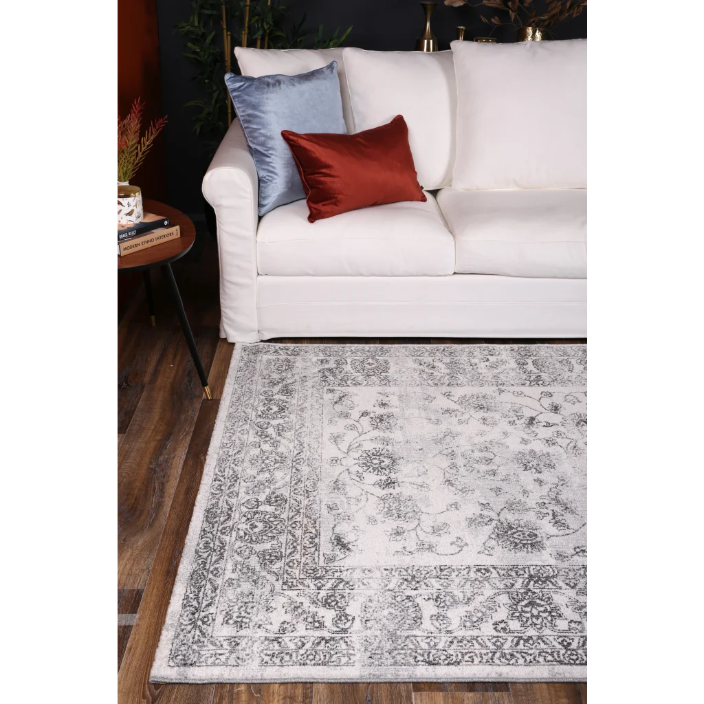 Salsa Serena Grey Ivory Rug - 160x230 - Home & Garden