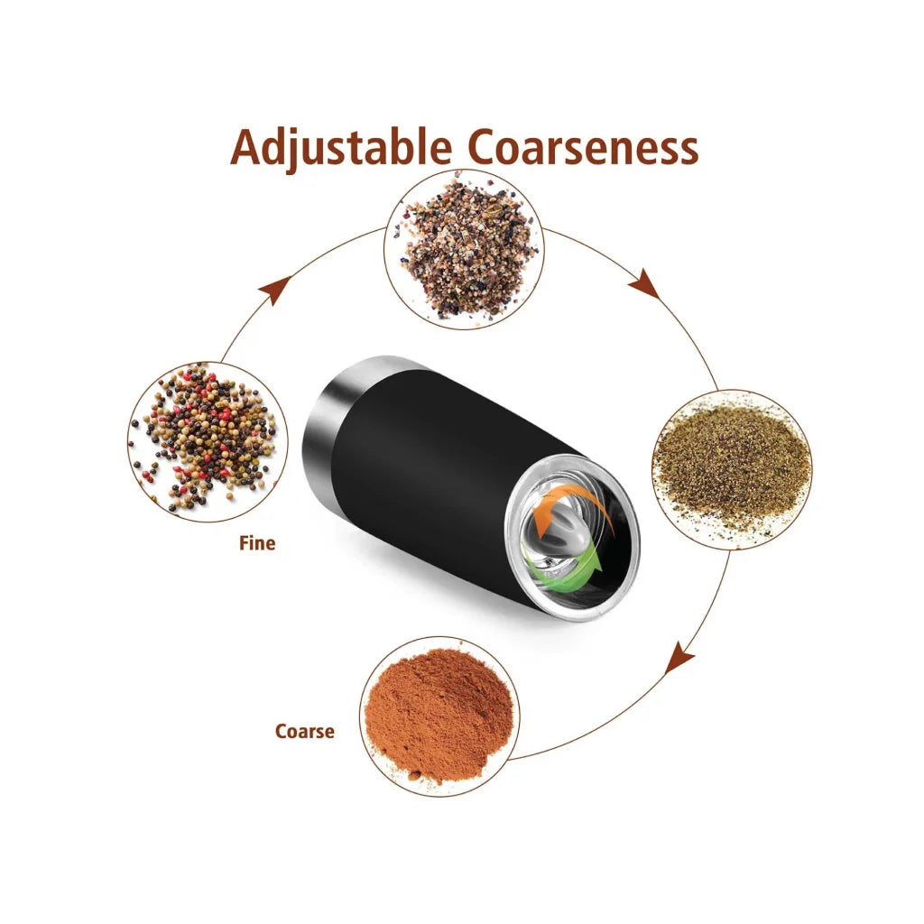 Salt and Pepper Grinder - One Press Battery Operated Shaker
