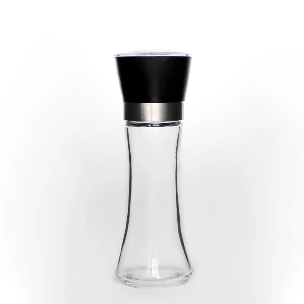 Salt or Pepper Grinder 10x 180ml Glass Adjustable Ceramic Core Tall Mill