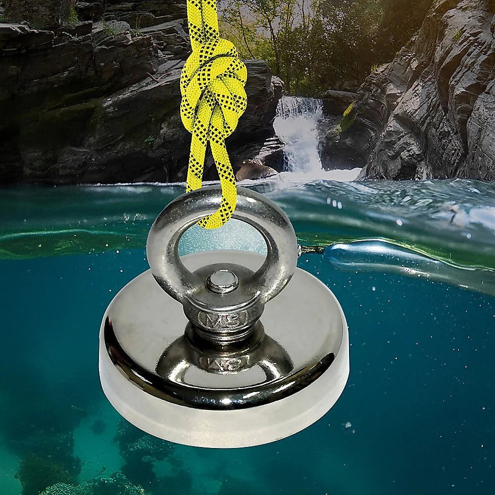 Salvage Recovery Magnet Neodymium Hook 112Kg Strong