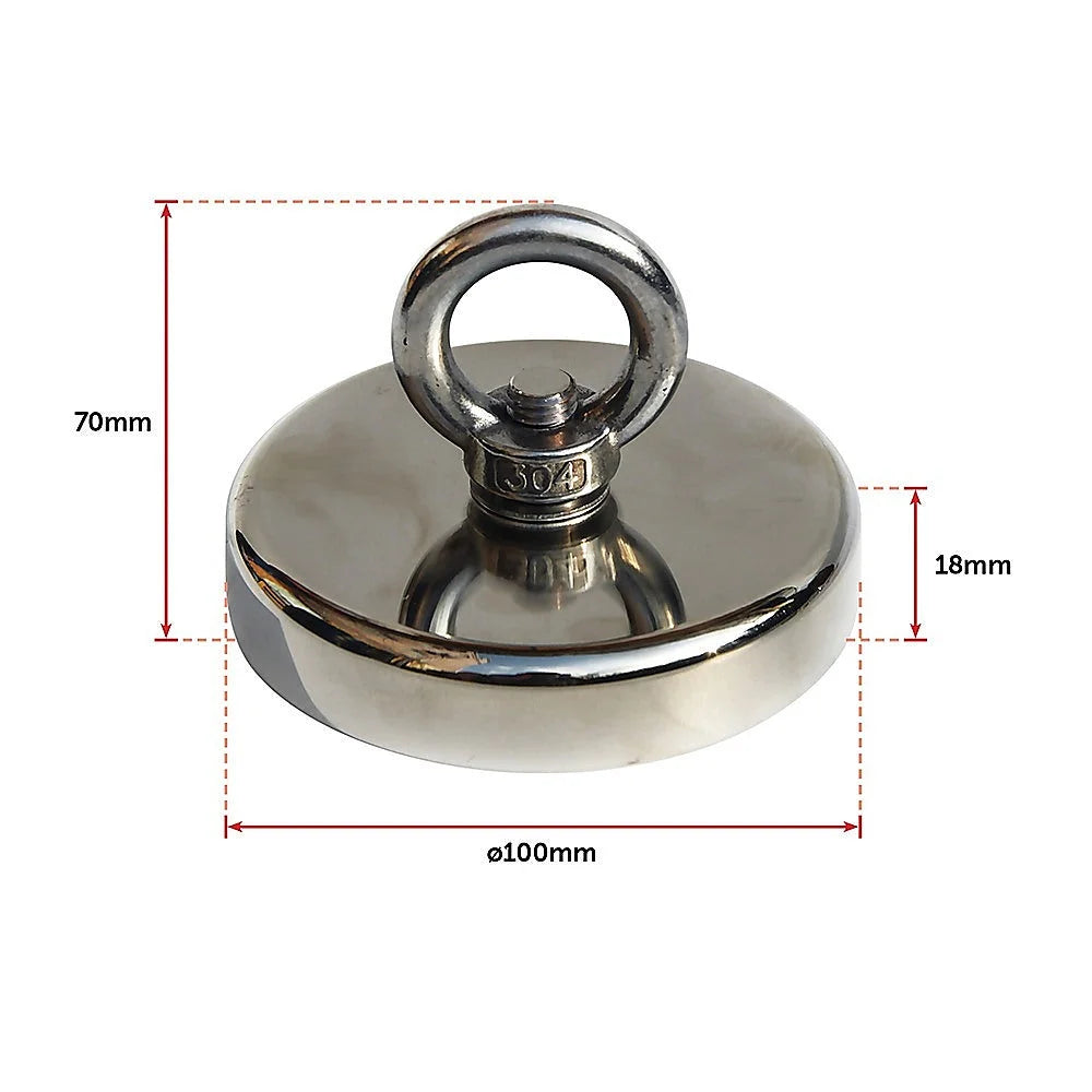 Salvage Strong Recovery Magnet 400Kg Neodymium Hook