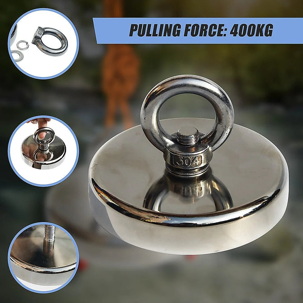 Salvage Strong Recovery Magnet 400Kg Neodymium Hook