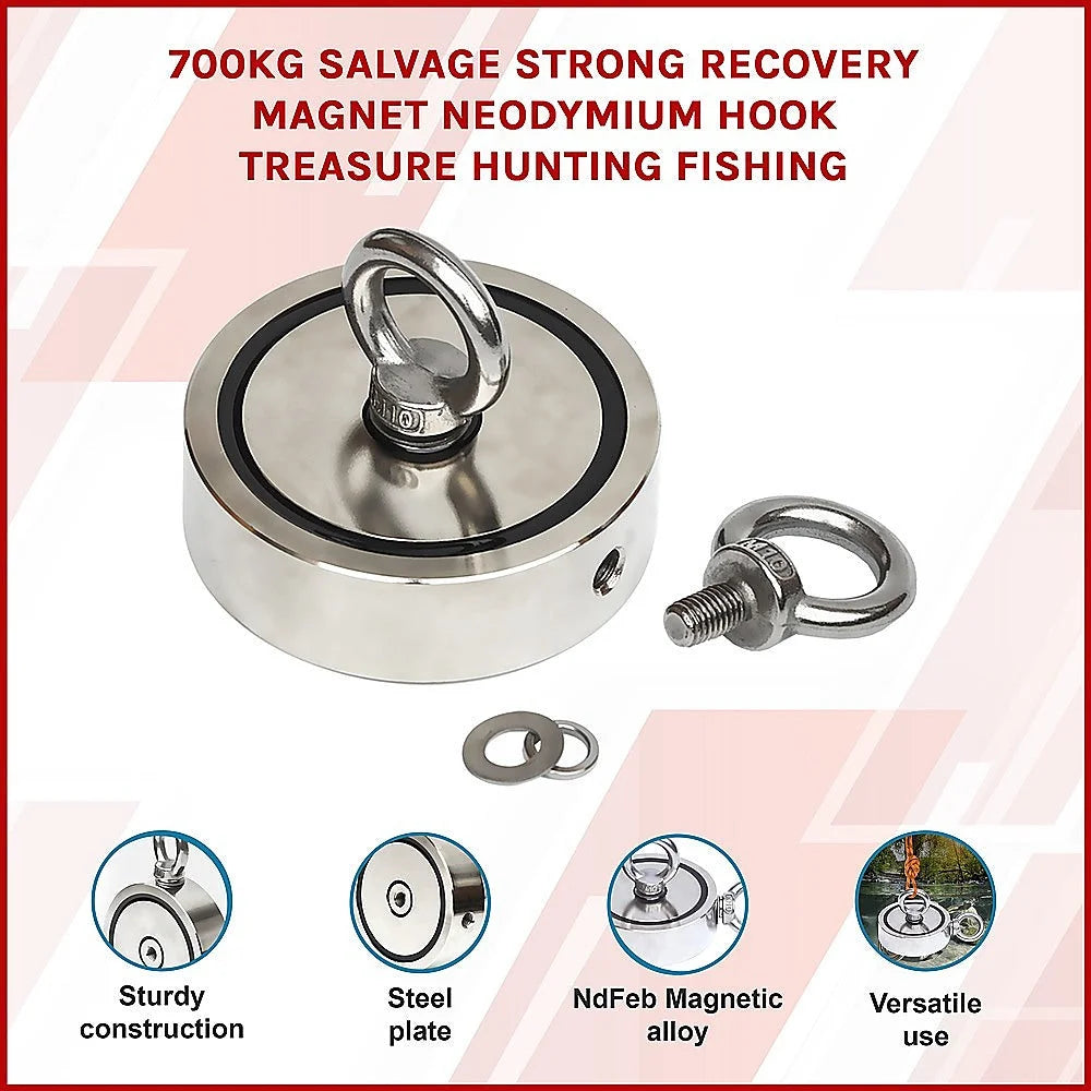 Salvage Strong Recovery Magnet 700Kg Neodymium Hook