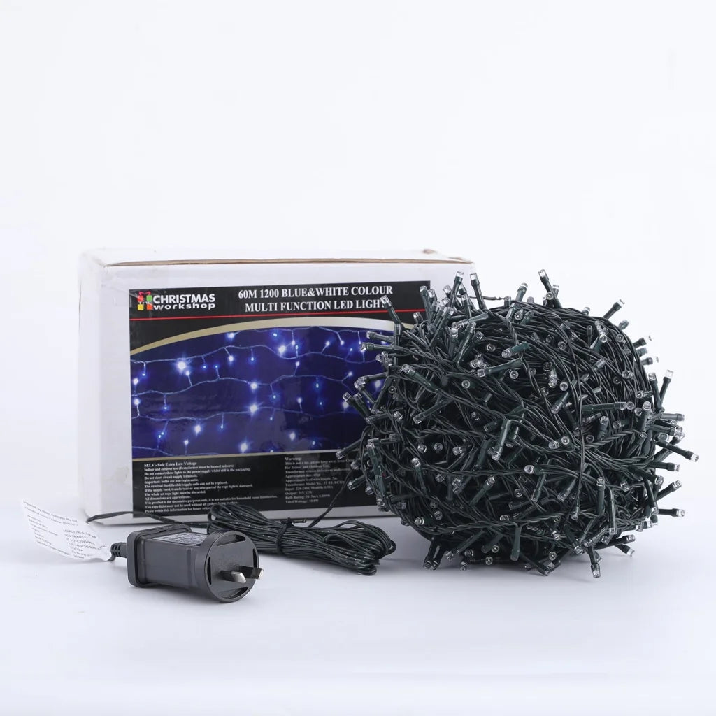 Samland 1200 Led Christmas Fairy Light Blue & White