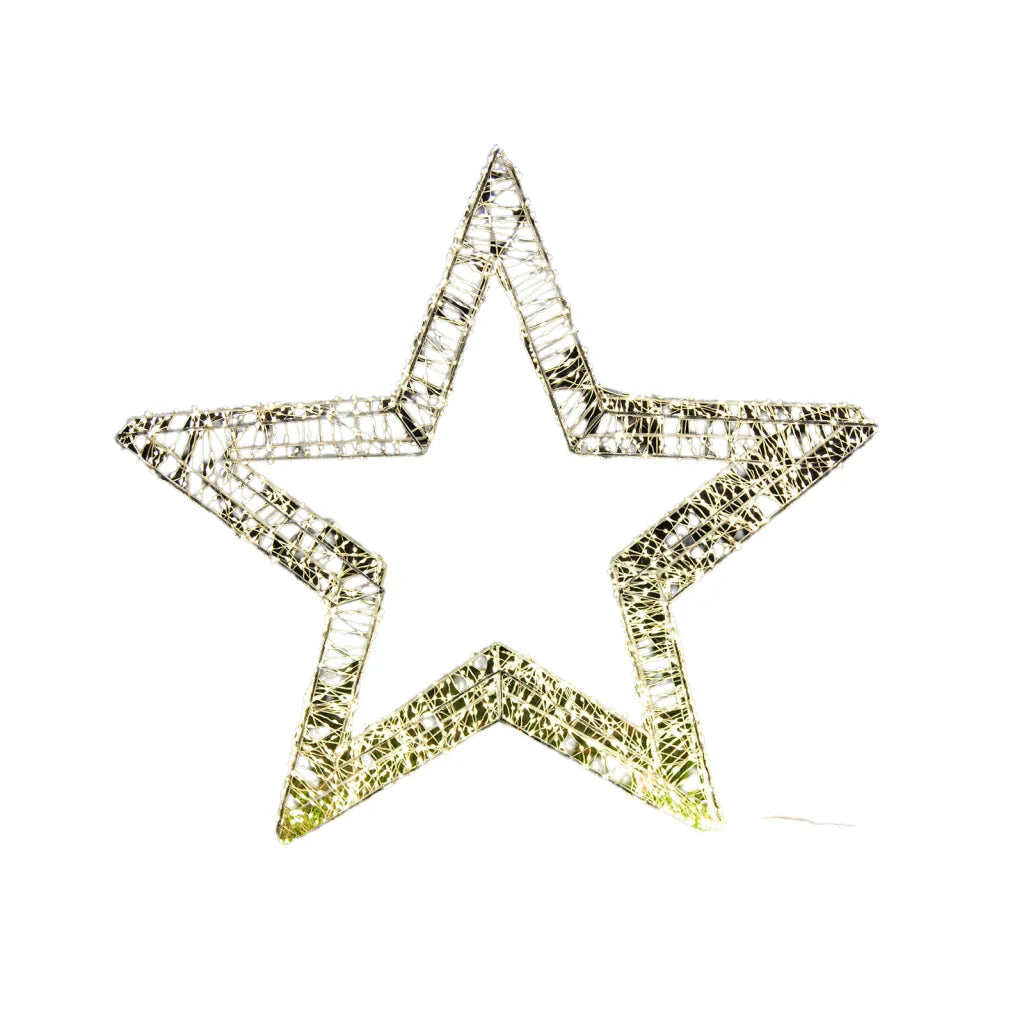 Samland 3D Frame Led Star Warm White for Christmas