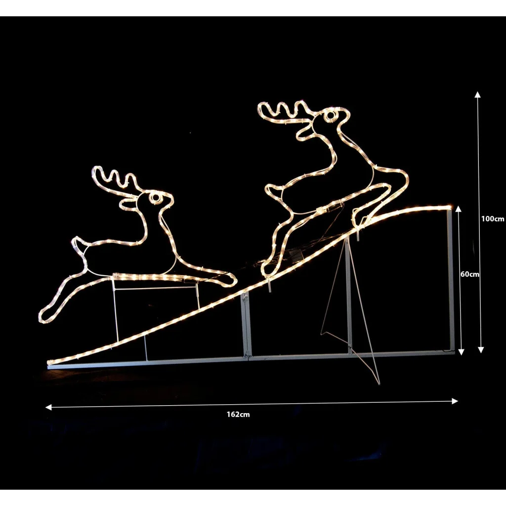 Samland Animated Running up Reindeer Rope Light