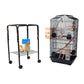 Samland Dome Top High Bird Cage on Stand with Play Toys