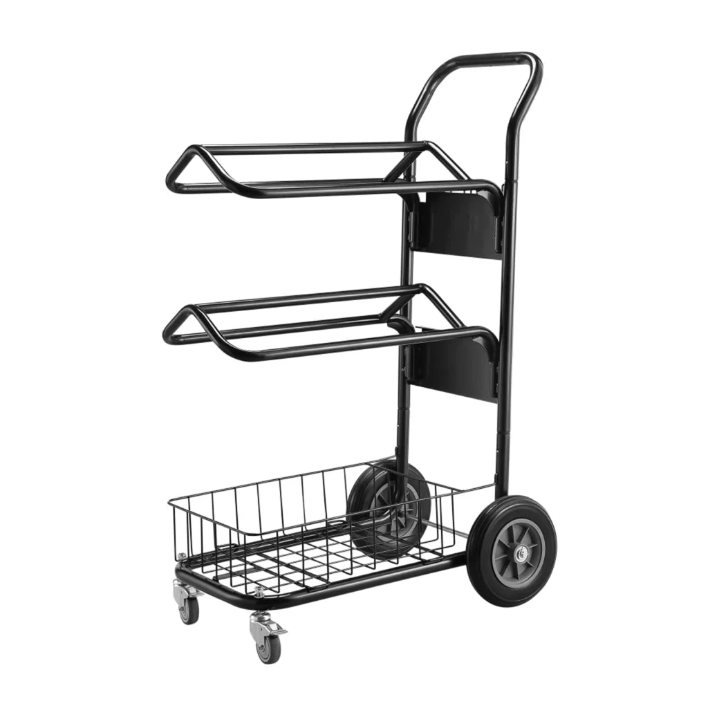 Samland Heavy Duty Two Tier Wheeled Saddle Rack - Pet Care