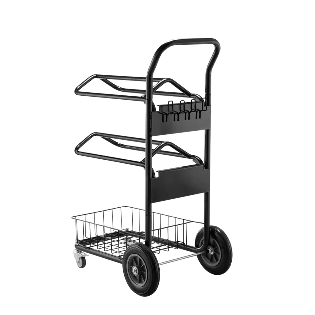 Samland Heavy Duty Two Tier Wheeled Saddle Rack - Pet Care