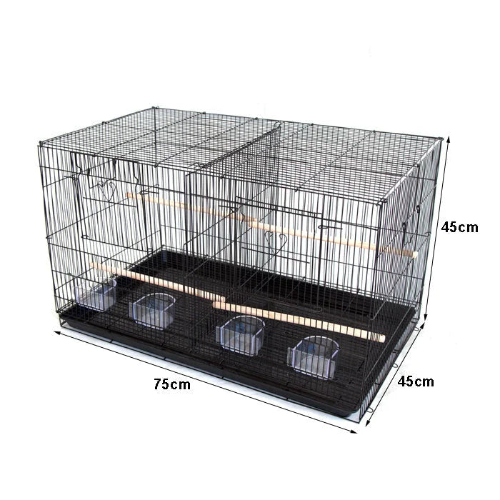 Samland Set of 3 Breeding Bird Cage with Center Dividor