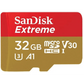 SANDISK 32GB MicroSDHC Extreme A1 V30 UHS-I U3 100MB/s