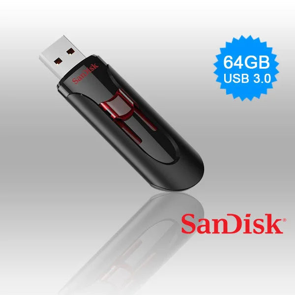 SANDISK 64GB CZ600 CRUZER GLIDE USB 3.0 VERSION