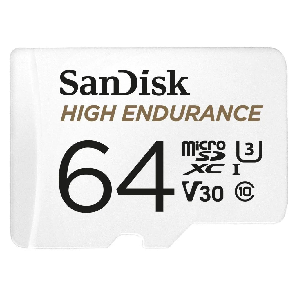 SANDISK High Endurance 64GB MicroSDHC Card UHS-I C10 U3 V30