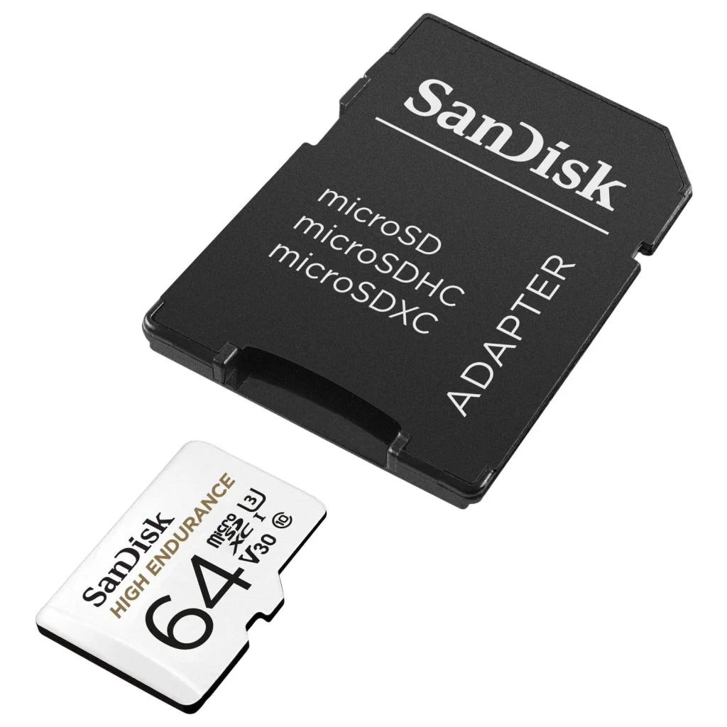 SANDISK High Endurance 64GB MicroSDHC Card UHS-I C10 U3 V30
