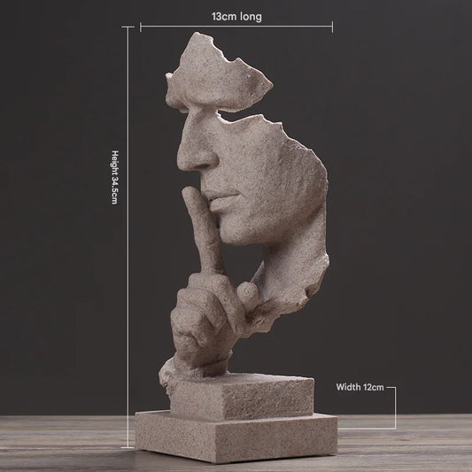 Sandstone color Modern ’Silence is Golden’ Abstract