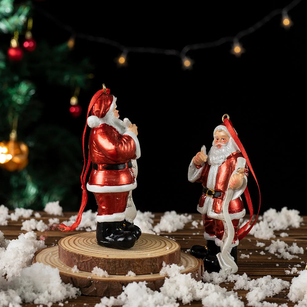 Santa Claus Christmas Ornament - Resin Figurine