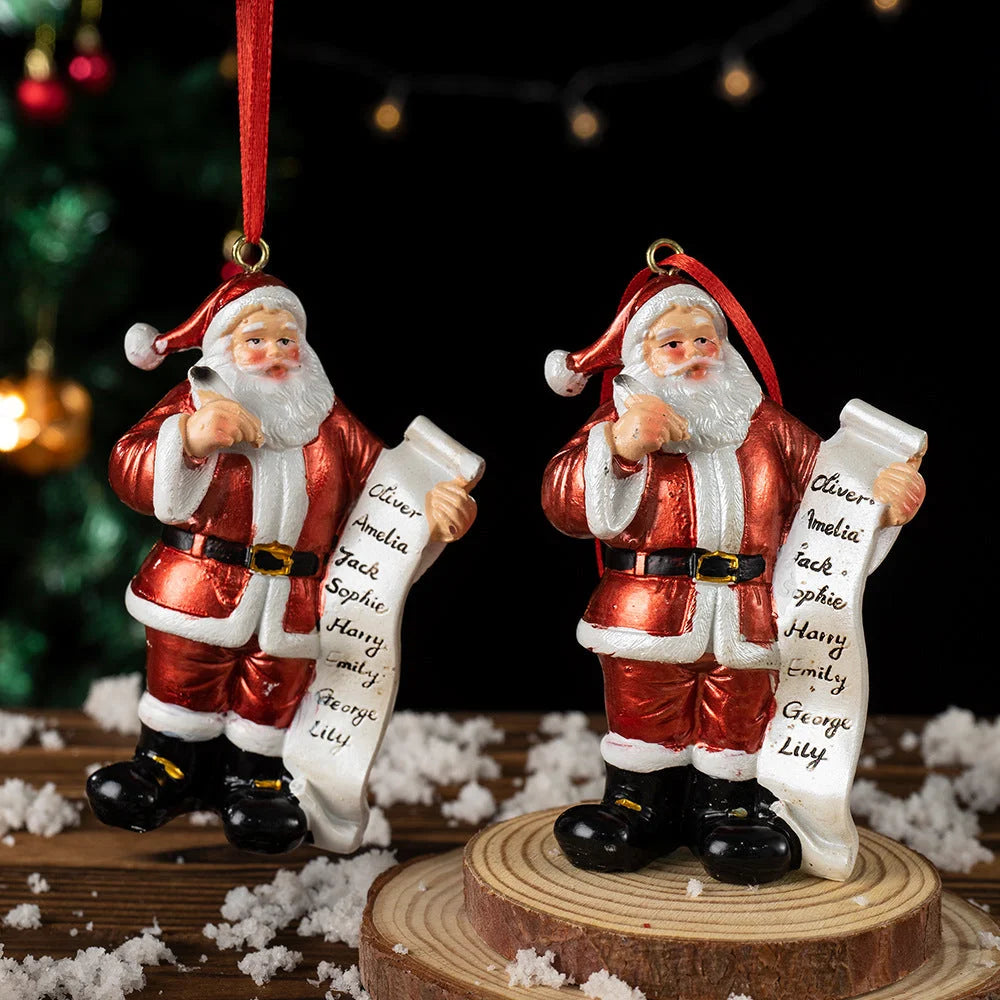Santa Claus Christmas Ornament - Resin Figurine