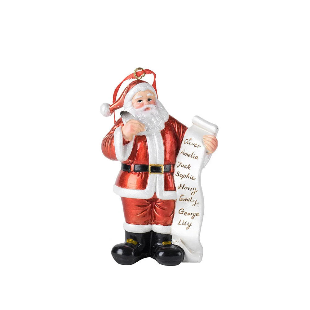 Santa Claus Christmas Ornament - Resin Figurine