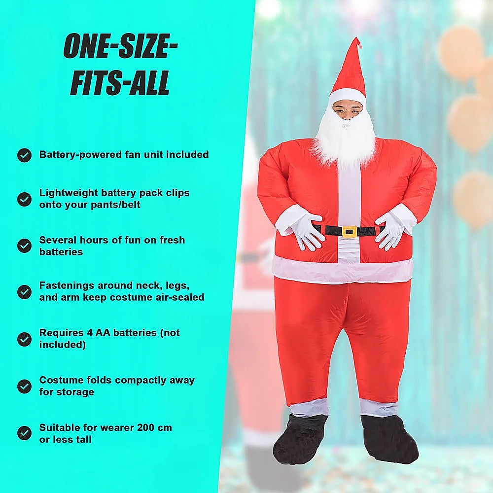 Santa Inflatable Costume - Costumes