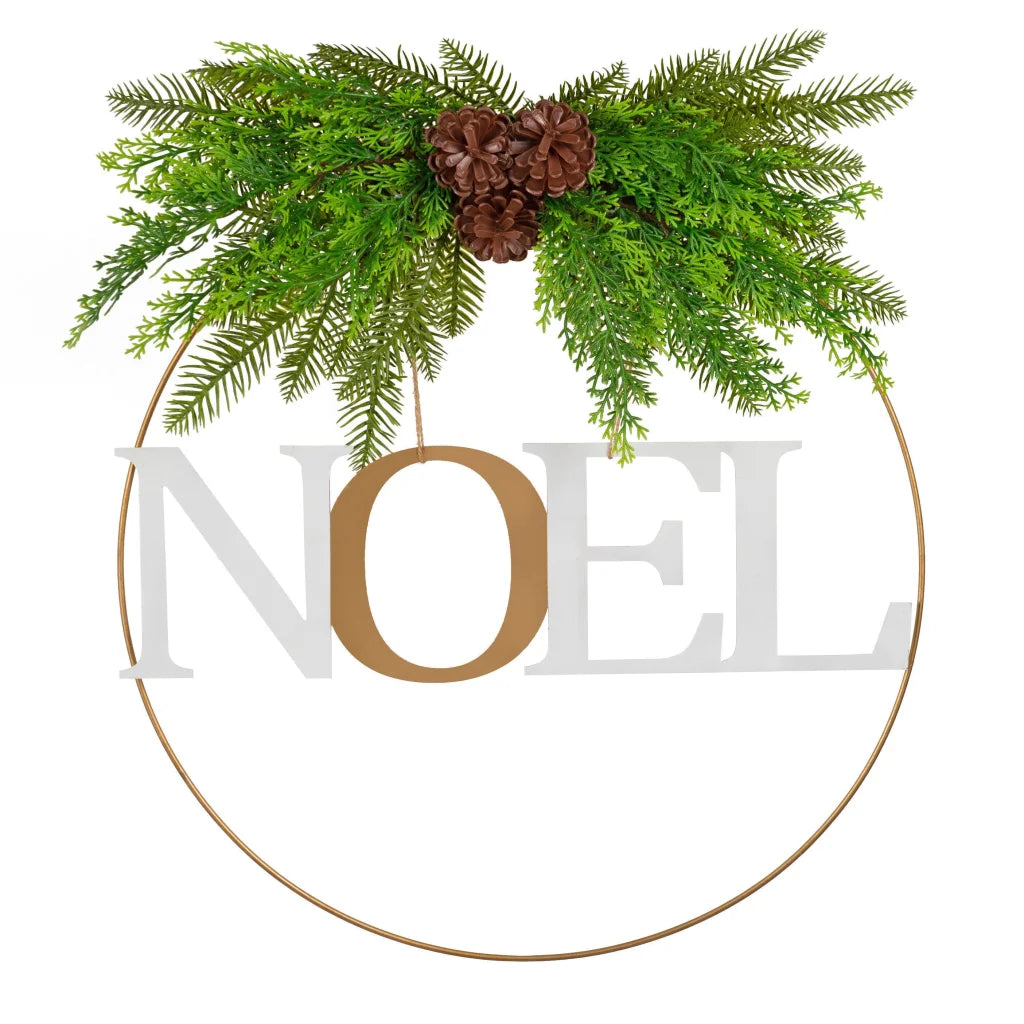 Santa’s Helper Noel Christmas Wreath Charming Seasonal