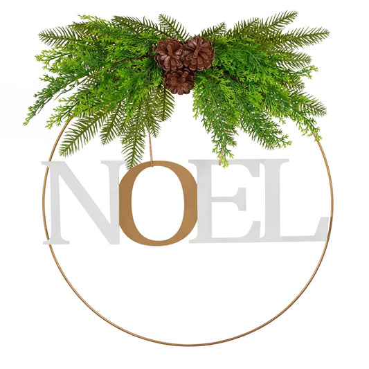Santa’s Helper Noel Christmas Wreath Charming Seasonal