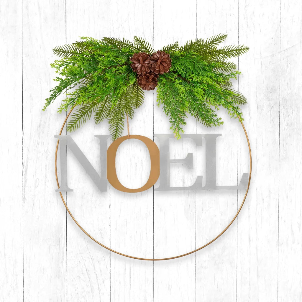 Santa’s Helper Noel Christmas Wreath Charming Seasonal
