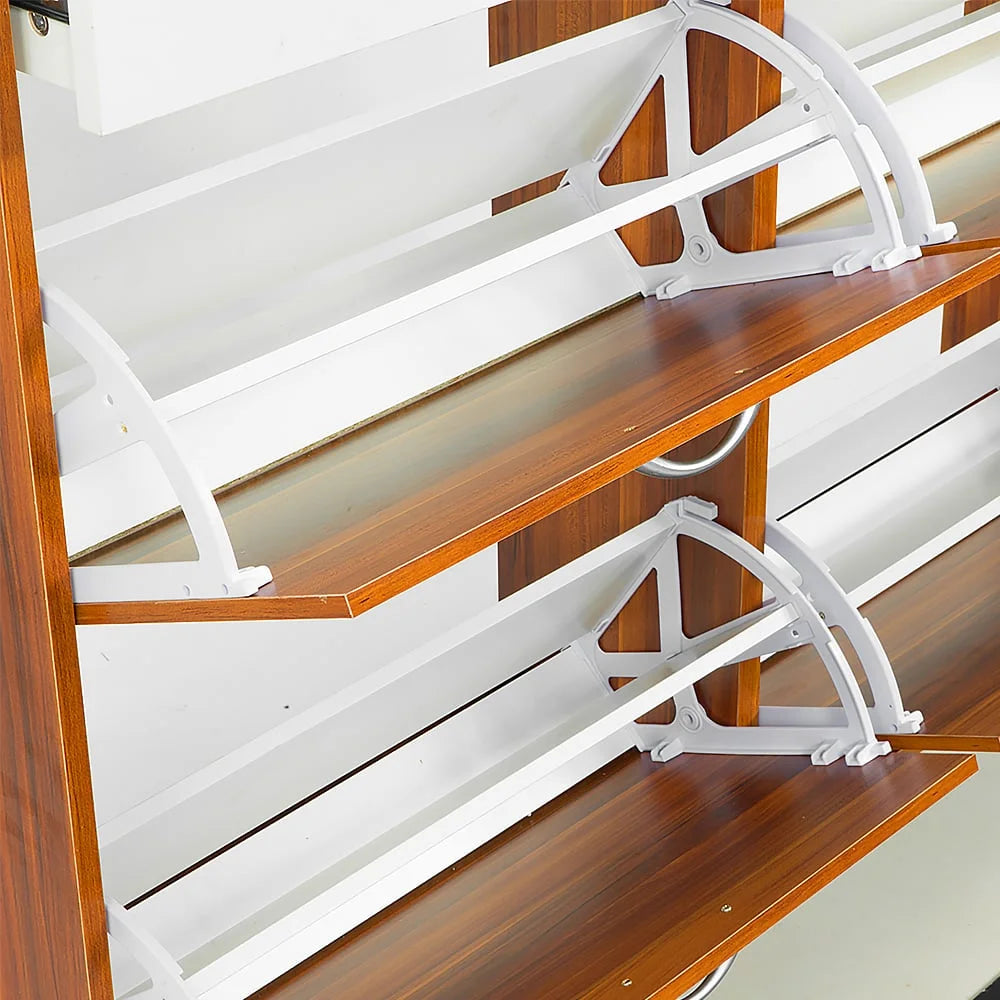 Sarantino 24 Pairs Shoe Cabinet Rack Storage Cupboard