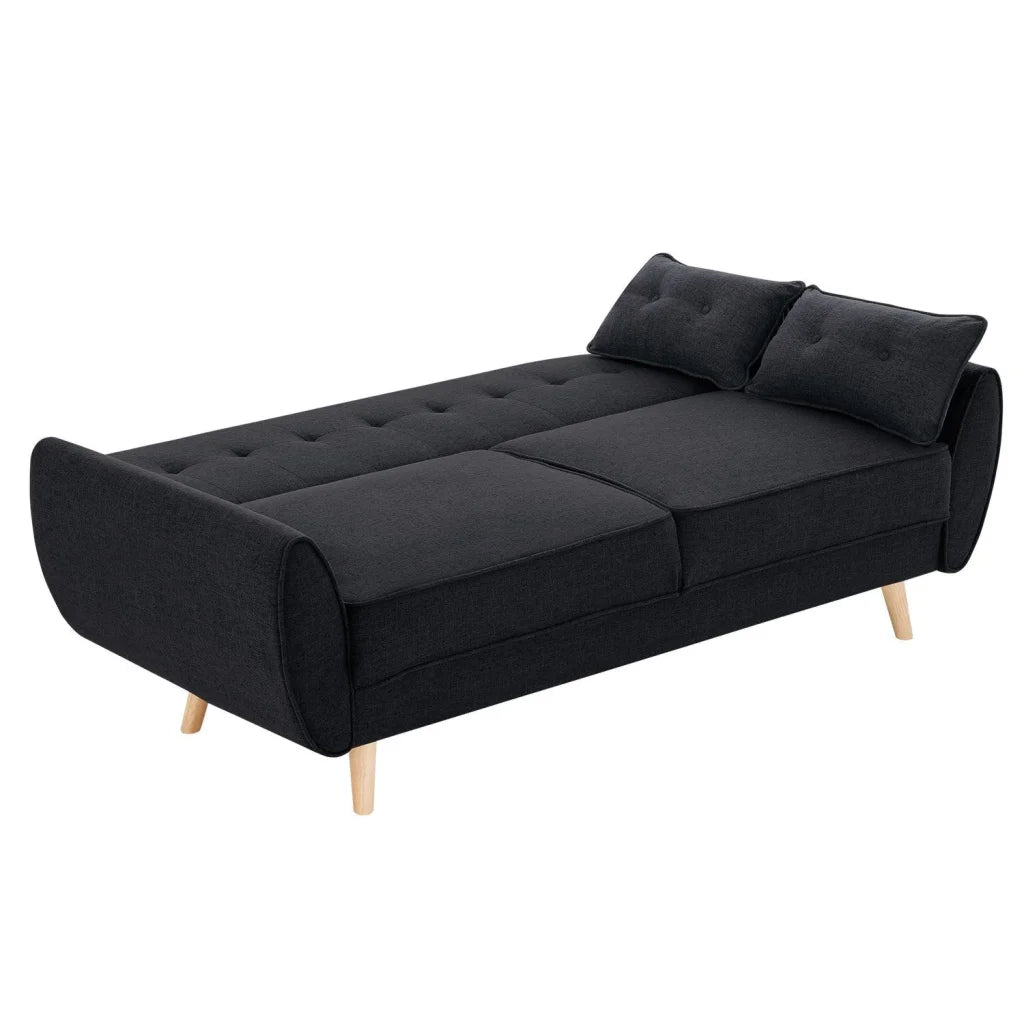 Sarantino 3 Seater Modular Linen Fabric Sofa Bed Couch