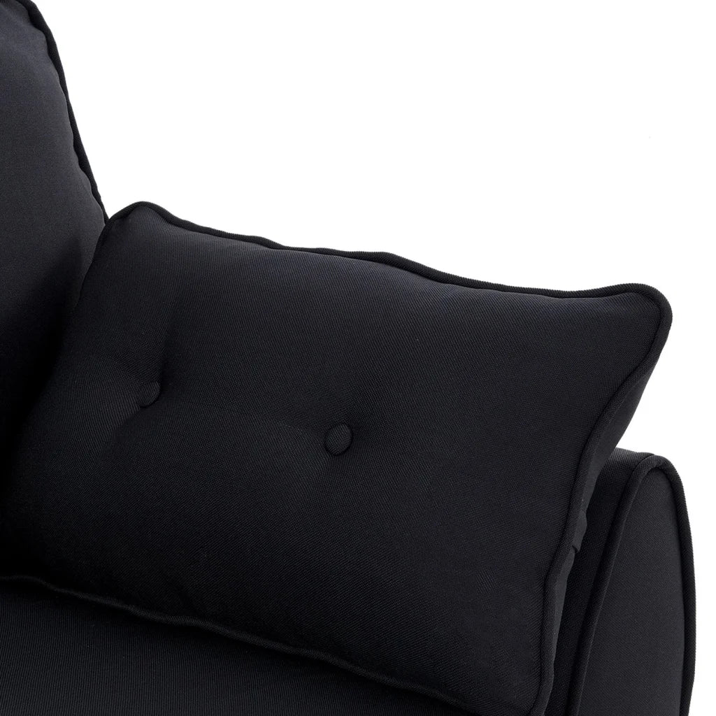Sarantino 3 Seater Modular Linen Fabric Sofa Bed Couch