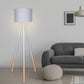 Sarantino Adjustable Height Arc Floor Lamp Antique Brass