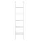 Sarantino Amelia 5-Tier Ladder Shelf in White - Furniture >
