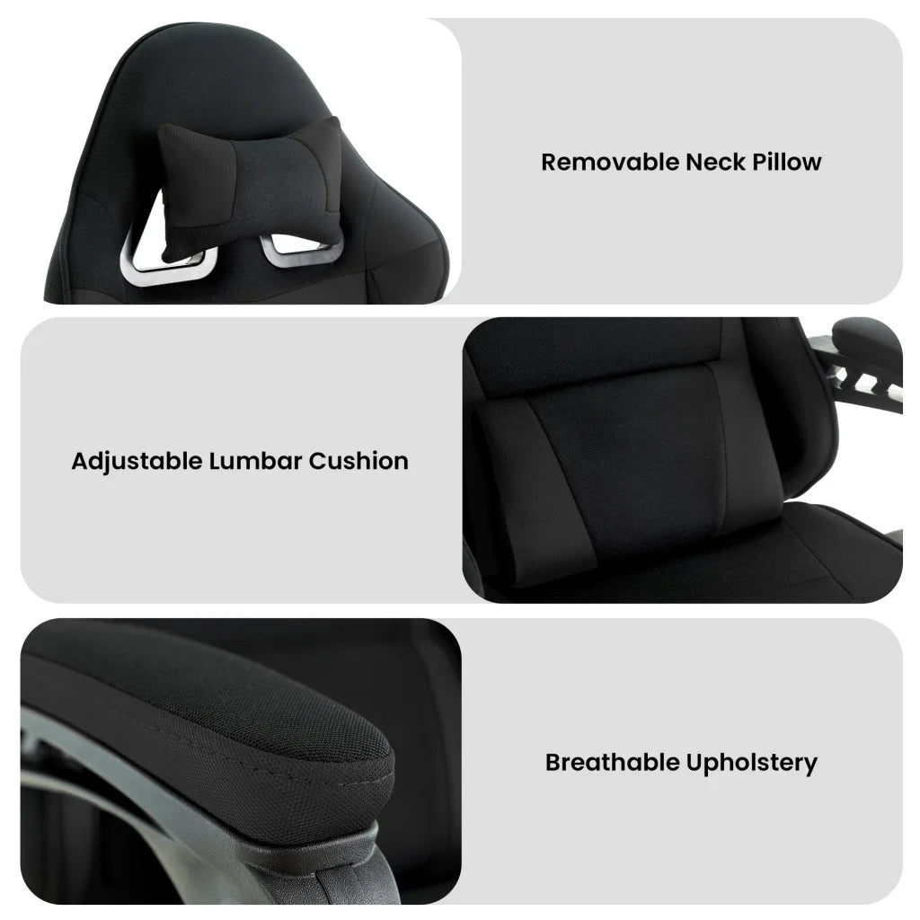 Sarantino Antre Kids Study Gaming Chair Black Adjustable