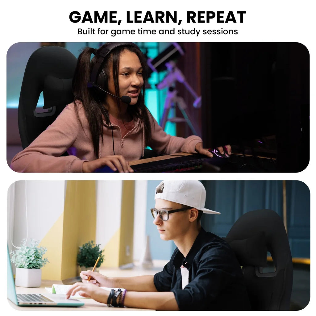 Sarantino Antre Kids Study Gaming Chair Black Adjustable