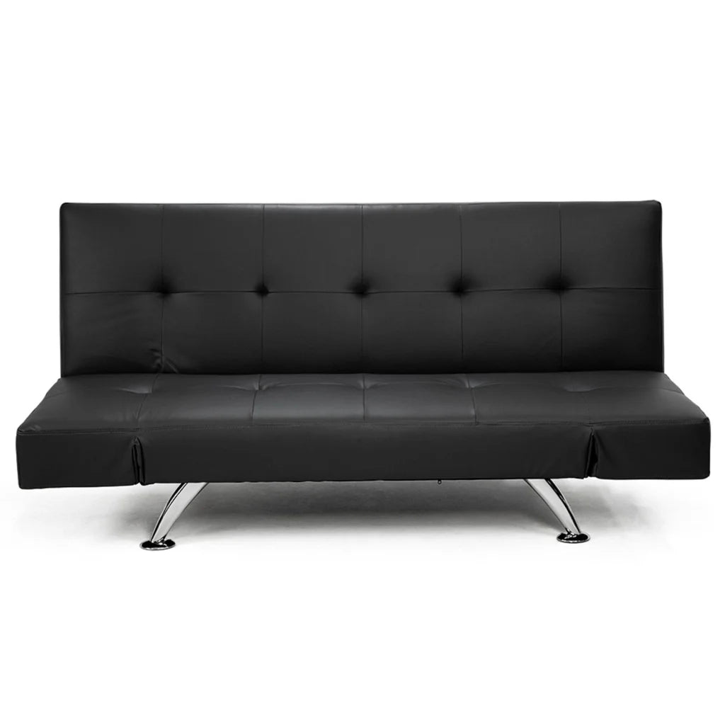 Sarantino Brooklyn Sofa Bed Faux Leather Lounge Couch Futon