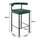 Sarantino Cedric Bar Stool W/ High-density Foam Upholstered