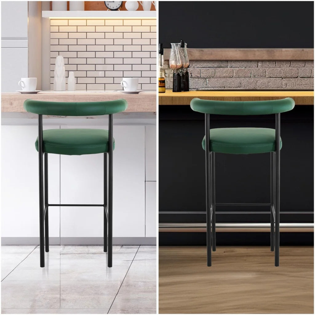 Sarantino Cedric Bar Stool W/ High-density Foam Upholstered