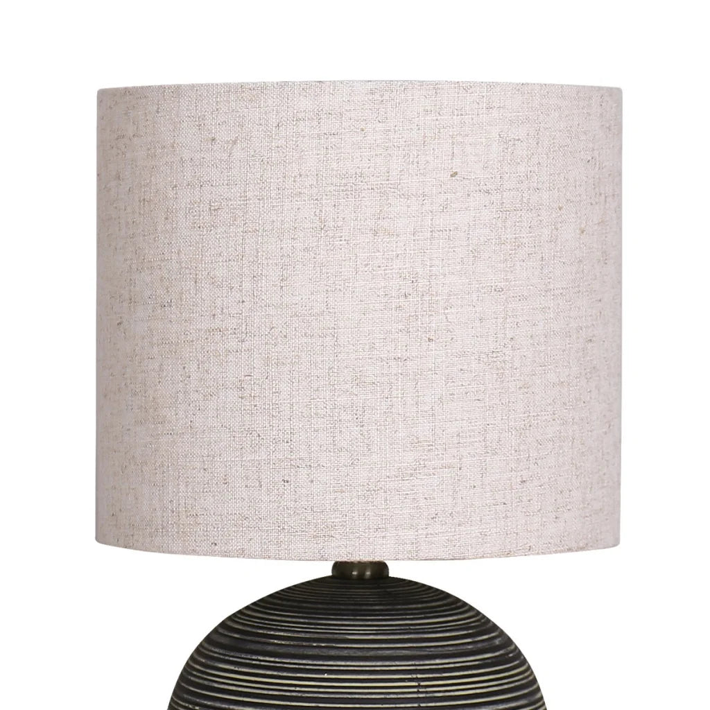 Sarantino Ceramic Table Lamp With Striped Pattern